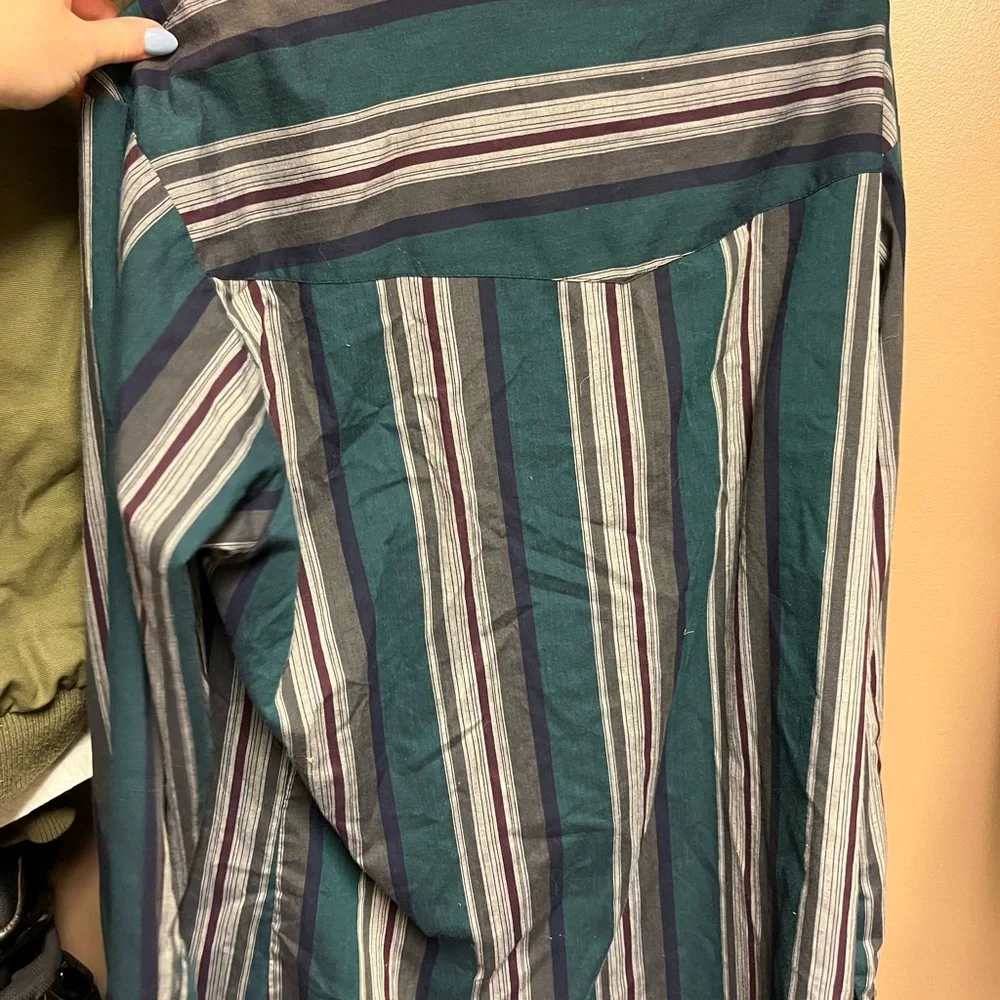 Wrangler Teal and Purple Striped Casual Shirt - Picture 3 of 3